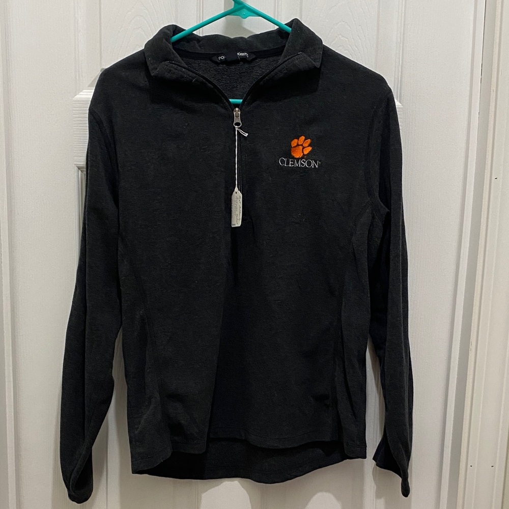 Port Authority Quarter Zip Clemson Pullover Sweatshirt / Light Jacket